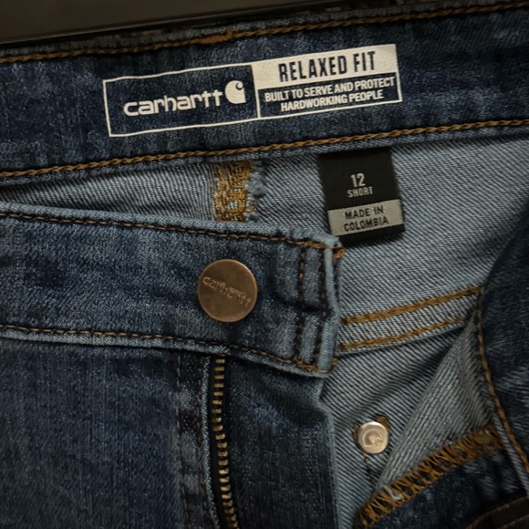 Carhartt Womens Relaxed Fit Denim Jeans.  Size 12 Short - Picture 4 of 4